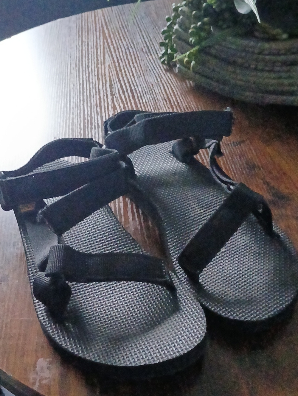 Teva Women's Black Adjustable Strap Sandals